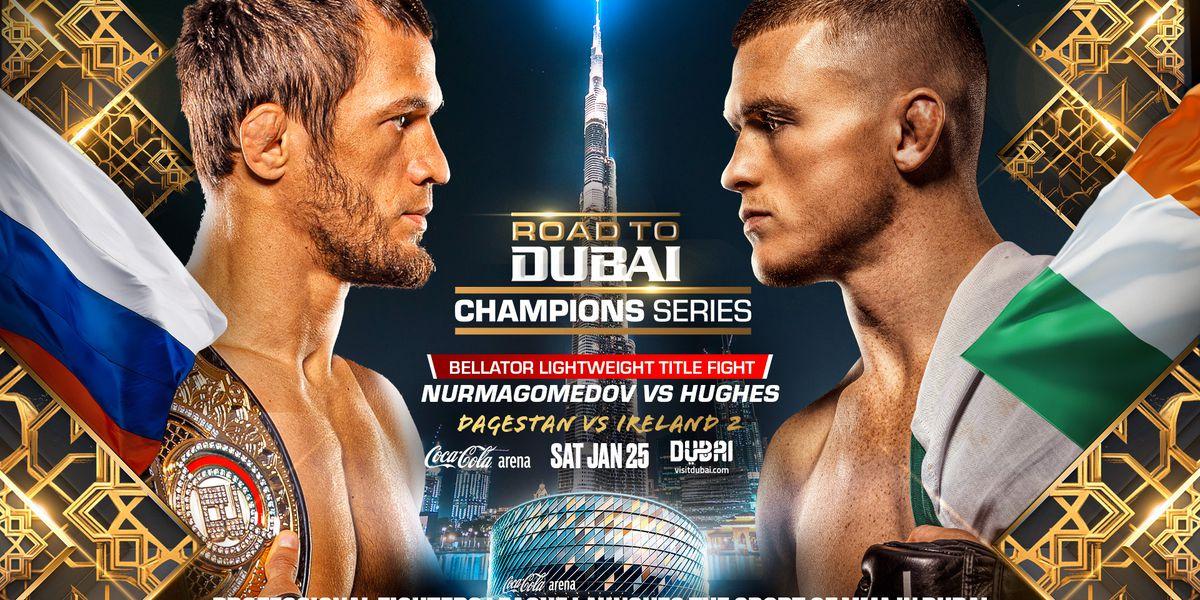 PFL Nurmagomedov Hughes Dubai: Witness the ultimate MMA showdown between Usman Nurmagomedov and Paul Hughes in Dubai on January 25, 2025.