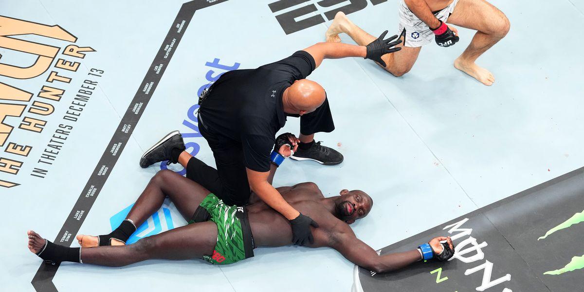 Themba Gorimbo's emotional and professional setback against Vicente Luque at UFC 310, a fight analysis of his career and personal struggles.