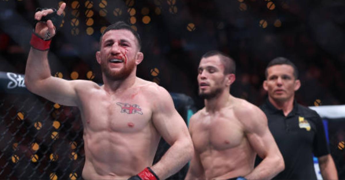 Merab Dvalishvili defeats Umar Nurmagomedov at UFC 311, retaining the bantamweight title with a dominant performance.