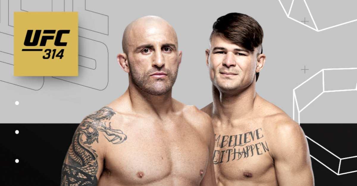 Ilia Topuria vacates the UFC featherweight title to move to lightweight, setting up Volkanovski vs Lopes for the vacant championship at UFC 314.